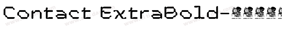 Contact ExtraBold字体转换